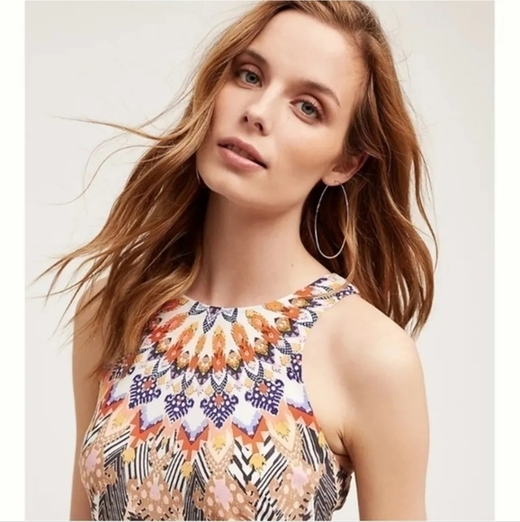 HD in Paris Colorful Chevron Midi Dress - Picture 3 of 7